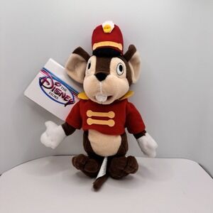 Disney Store Mini Beanie Bean‎ Bag Timothy Q. Mouse Dumbo Plush 8" w/ Tag